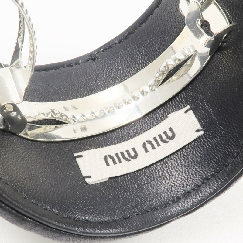 Miu Miu 羊皮皮革Hair Clip髮夾-8