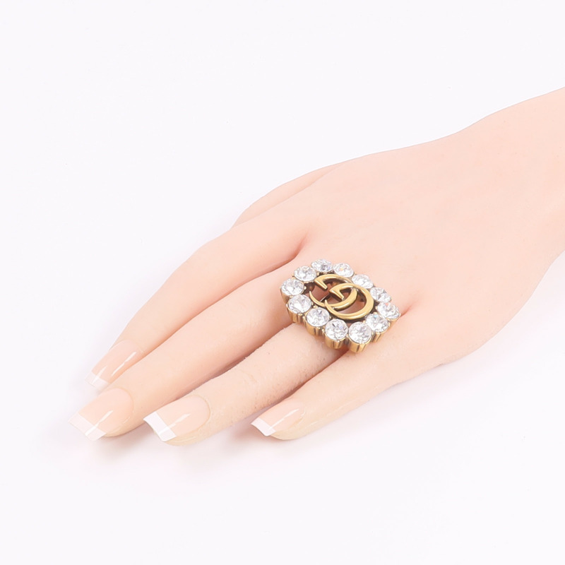 GUCCI 金屬GG Marmont Ring戒指-7