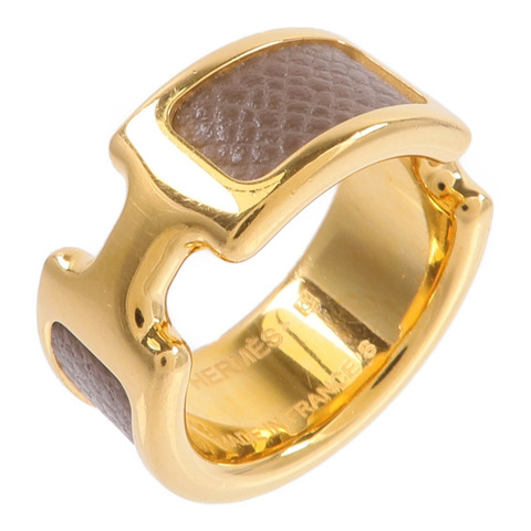 HERMES 金屬/Madame Olympe Ring戒指Etoupe