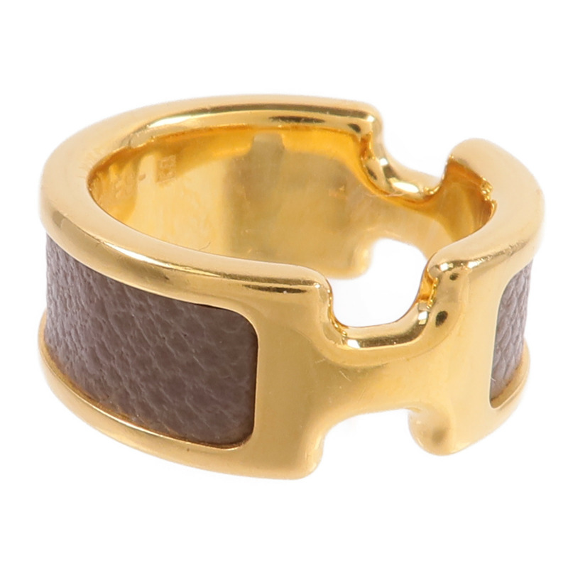 HERMES 金屬/Madame Olympe Ring戒指Etoupe-3