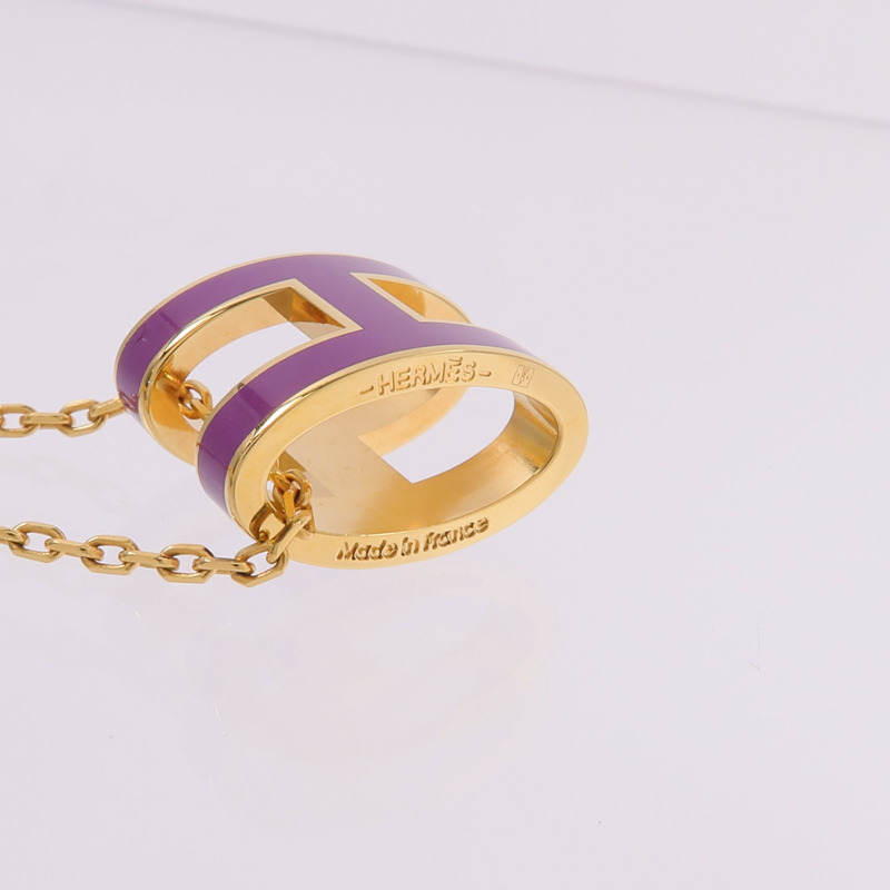 HERMES 金屬Pop H Necklace項鍊-6