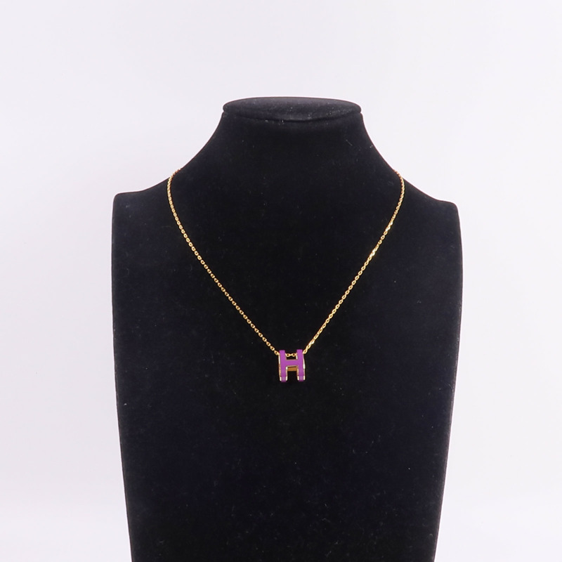 HERMES 金屬Pop H Necklace項鍊-7