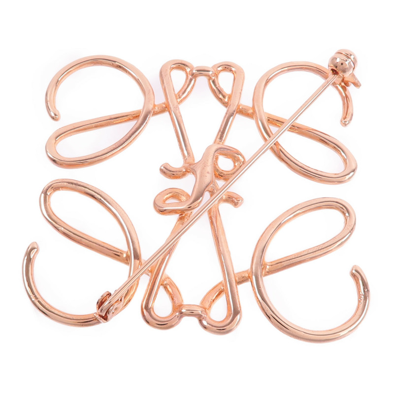 LOEWE 金屬Anagram Brooch胸針-1