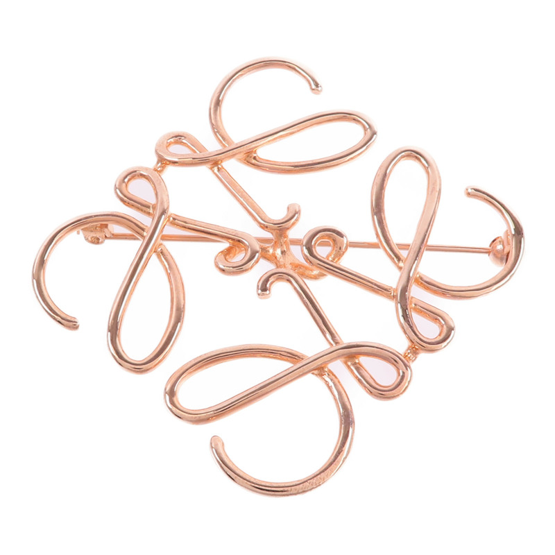 LOEWE 金屬Anagram Brooch胸針-2