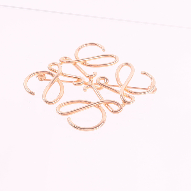LOEWE 金屬Anagram Brooch胸針-6