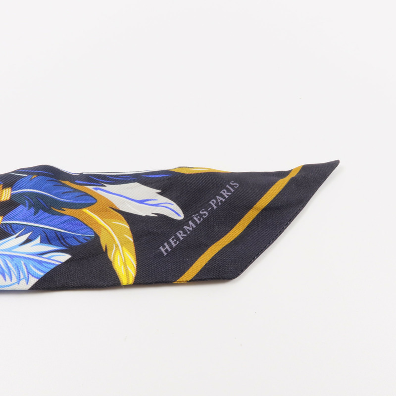 HERMES 絲質Twilly絲巾-4