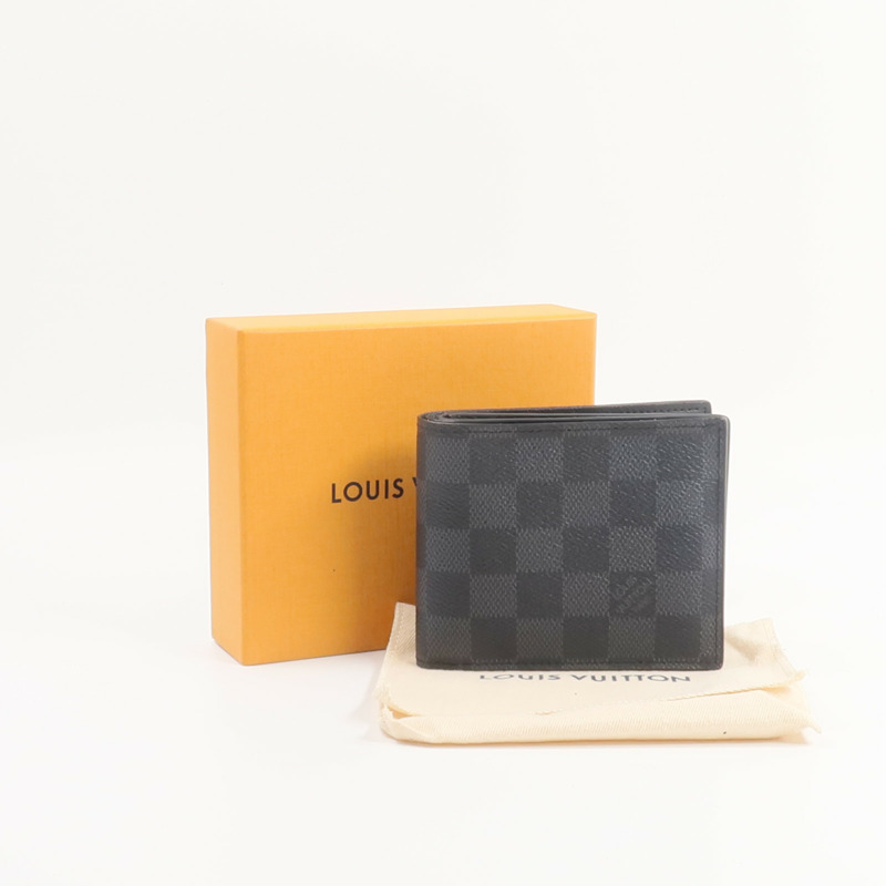 LOUIS VUITTON Damier Graphite Amerigo Wallet錢包-8