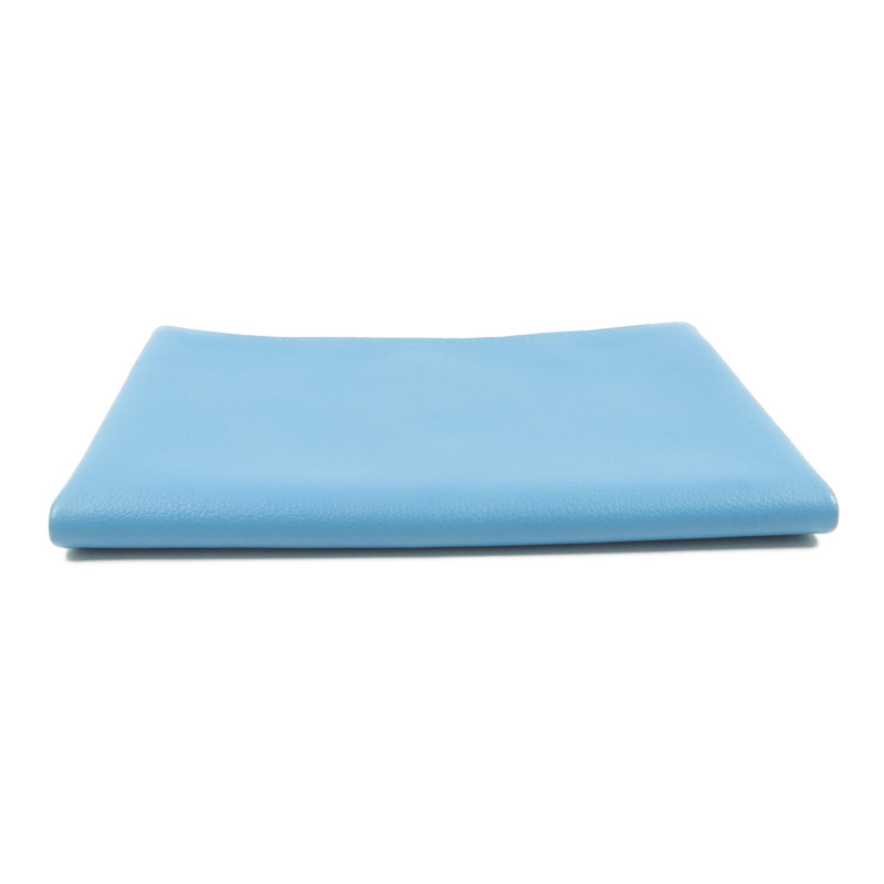 HERMES Evercolor皮革Atout 20 Pouch手拿包Bleu du Nord/Braise-3