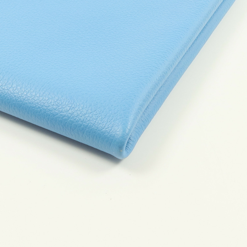 HERMES Evercolor皮革Atout 20 Pouch手拿包Bleu du Nord/Braise-10
