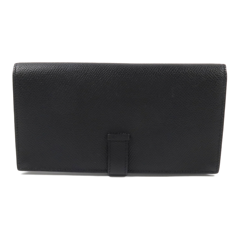 HERMES Epsom皮革Bearn Long Wallet長錢包Noir-4