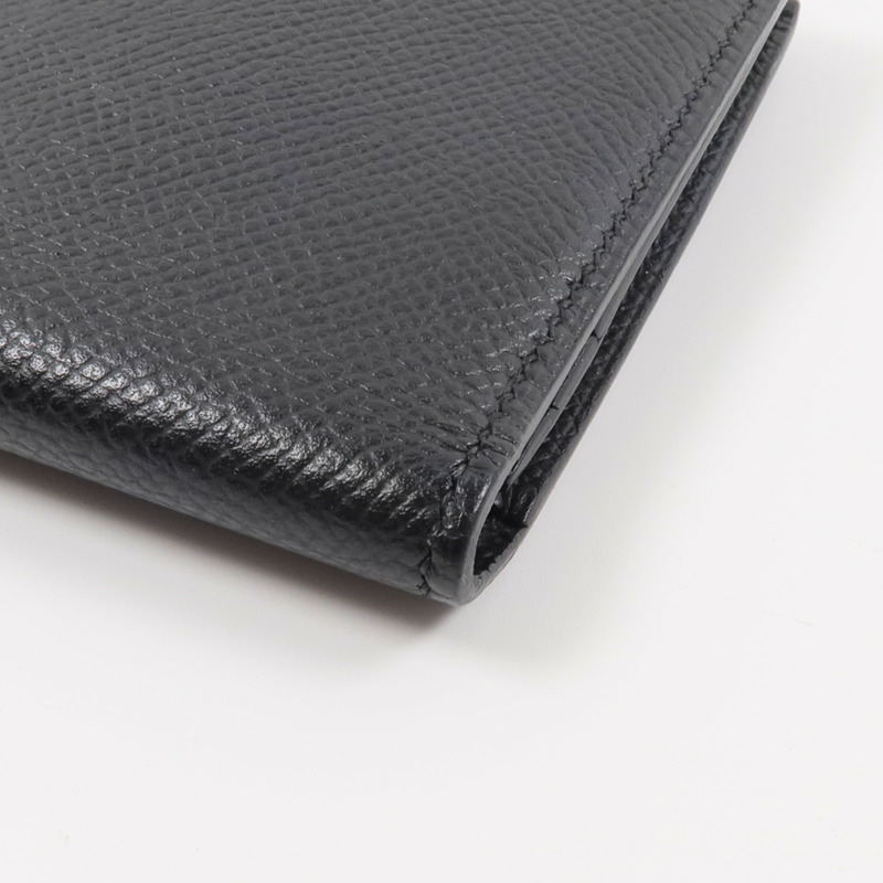 HERMES Epsom皮革Bearn Long Wallet長錢包Noir-16