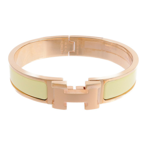 HERMES 金屬/琺瑯Clic H Bracelet手鐲