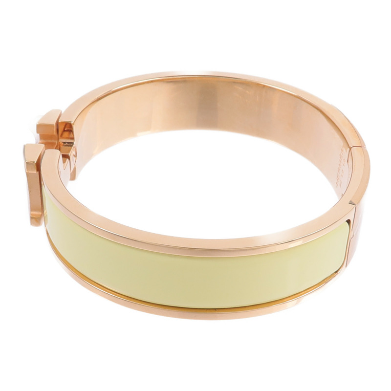 HERMES 金屬/琺瑯Clic H Bracelet手鐲-1