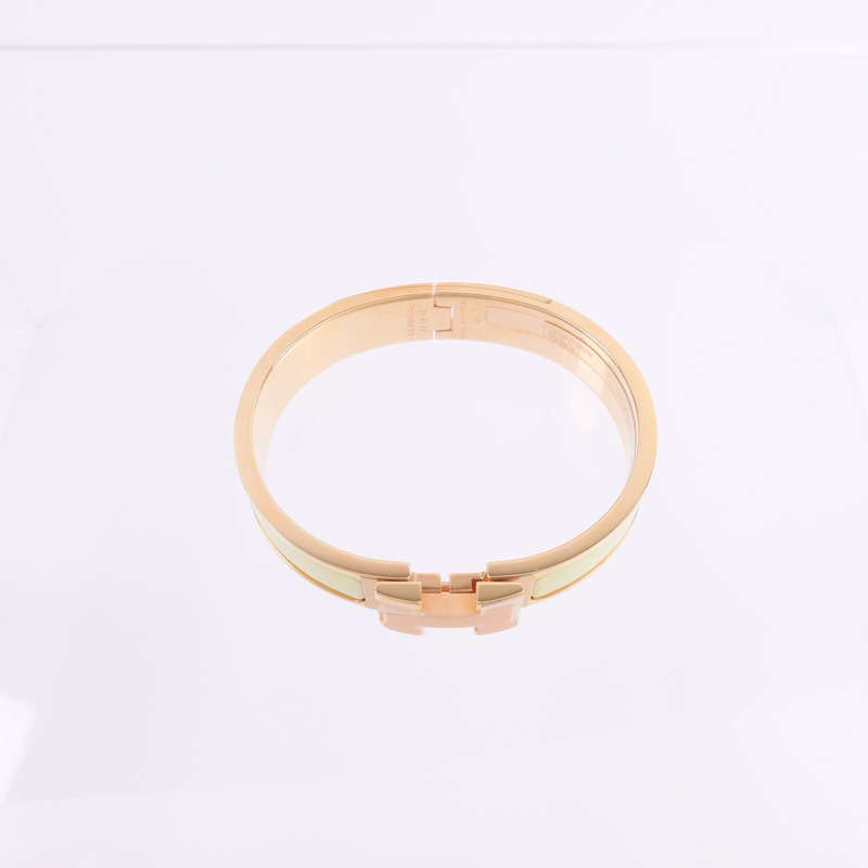 HERMES 金屬/琺瑯Clic H Bracelet手鐲-3