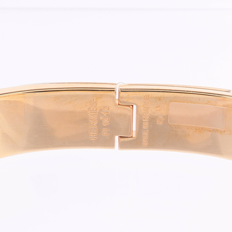 HERMES 金屬/琺瑯Clic H Bracelet手鐲-6