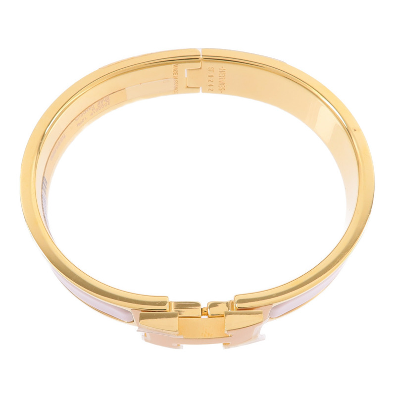 HERMES 金屬/琺瑯Clic H Bracelet手鐲-3