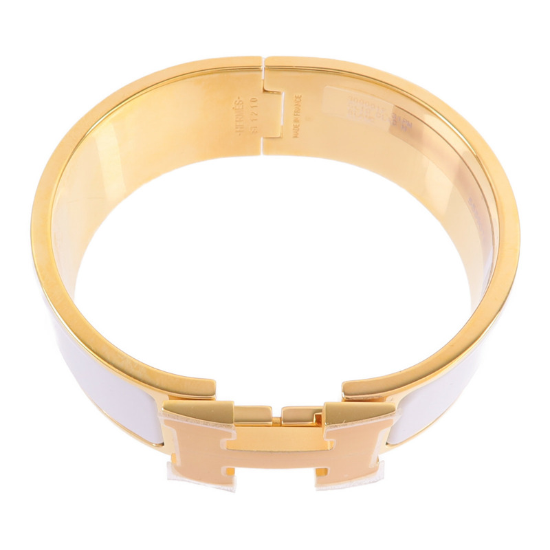 HERMES 金屬/琺瑯Clic Clac H Bracelet手鐲-3