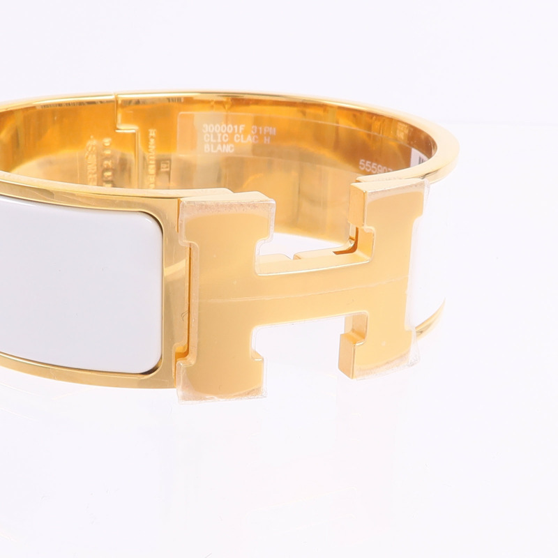 HERMES 金屬/琺瑯Clic Clac H Bracelet手鐲-4