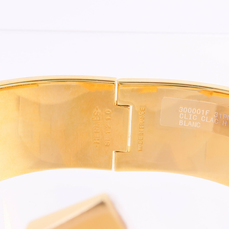 HERMES 金屬/琺瑯Clic Clac H Bracelet手鐲-6