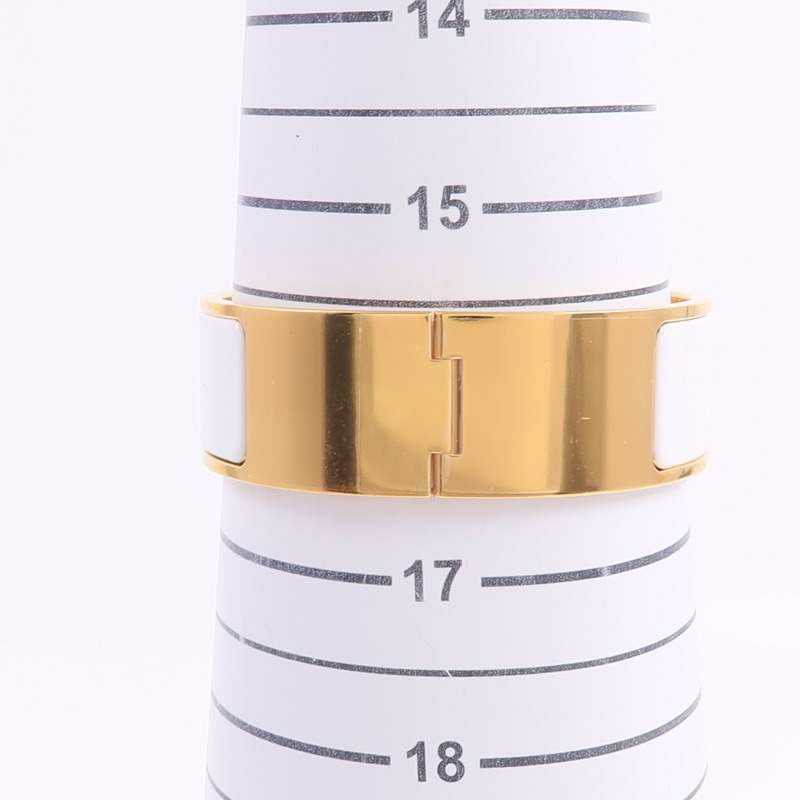 HERMES 金屬/琺瑯Clic Clac H Bracelet手鐲-9