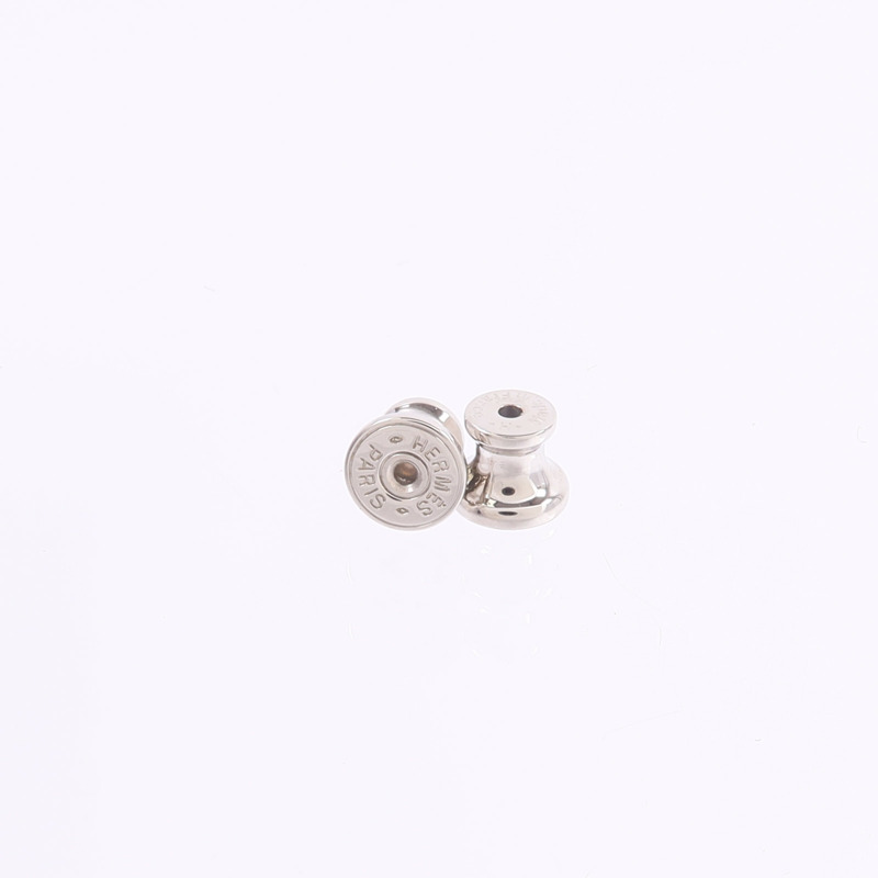 HERMES 金屬/Swift皮革O'Kelly Earrings耳環Orange-4