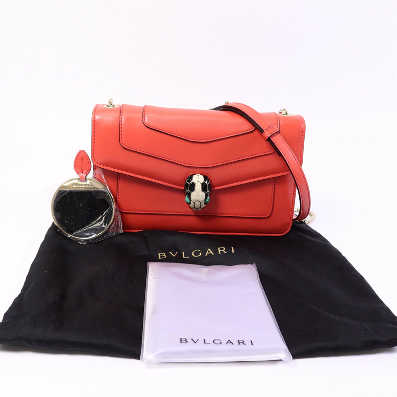 BVLGARI 牛皮皮革Serpenti Forever East West肩背袋-9