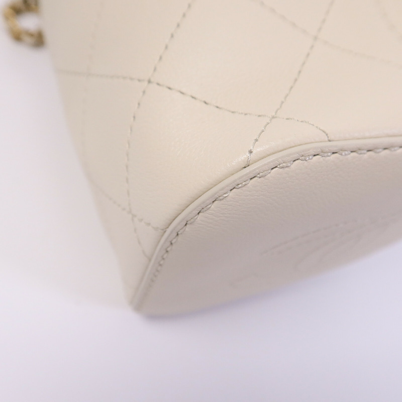 CHANEL 羊皮皮革Bucket Bag肩背袋-10