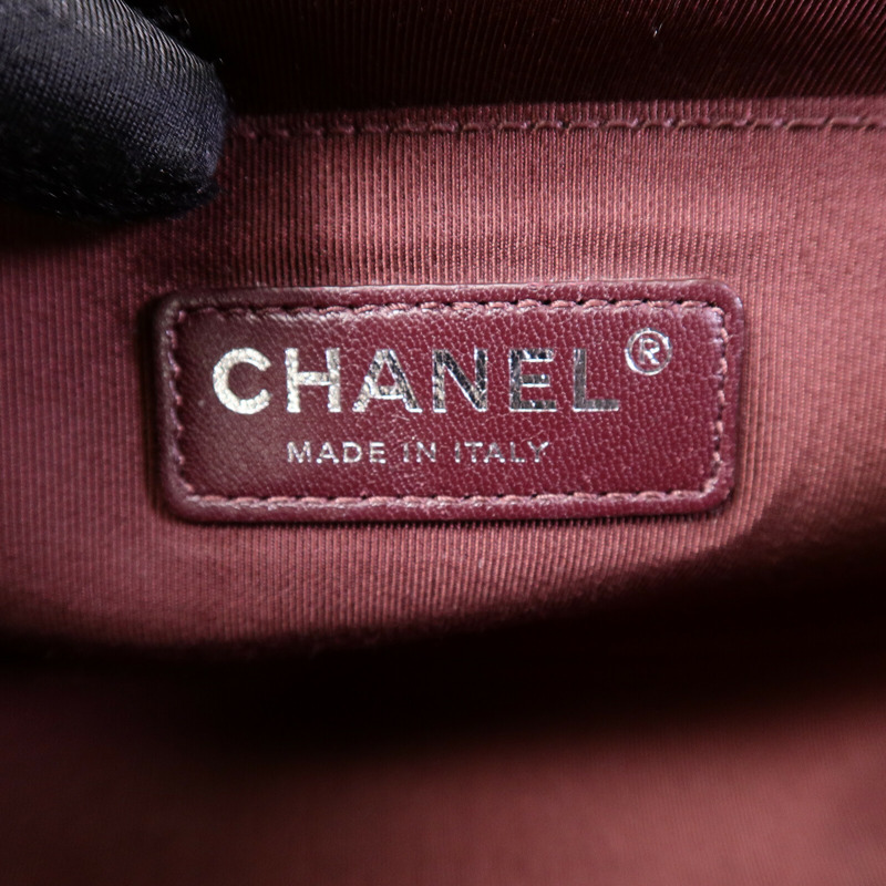CHANEL 牛皮皮革Boy 25鏈帶肩背袋-5