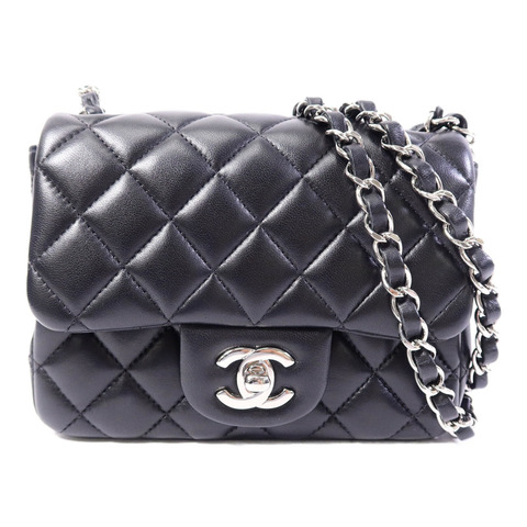 CHANEL 羊皮皮革Mini Classic 17鏈帶肩背袋