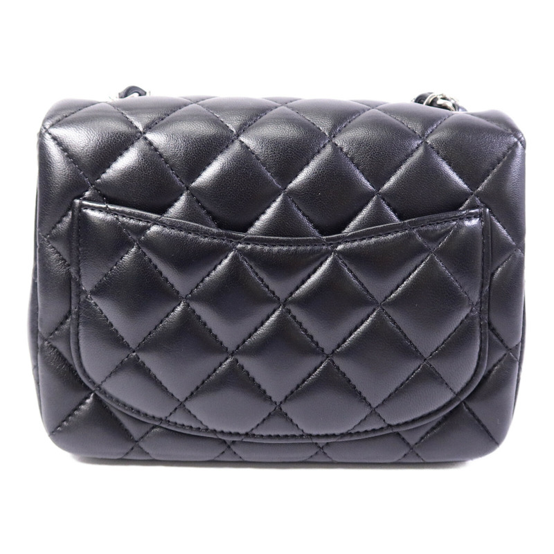 CHANEL 羊皮皮革Mini Classic 17鏈帶肩背袋-1