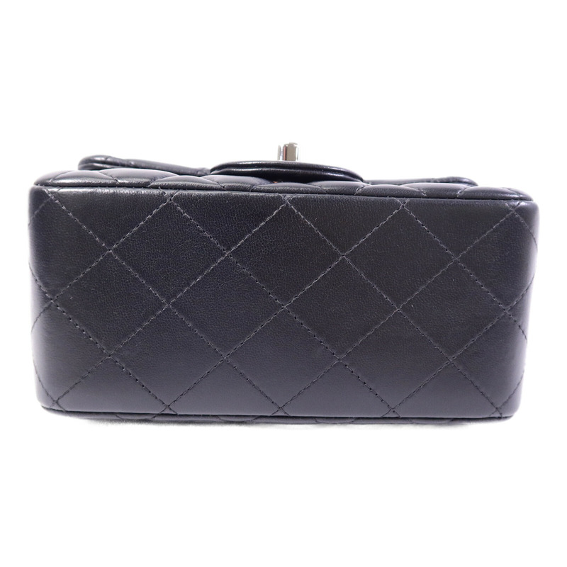 CHANEL 羊皮皮革Mini Classic 17鏈帶肩背袋-3