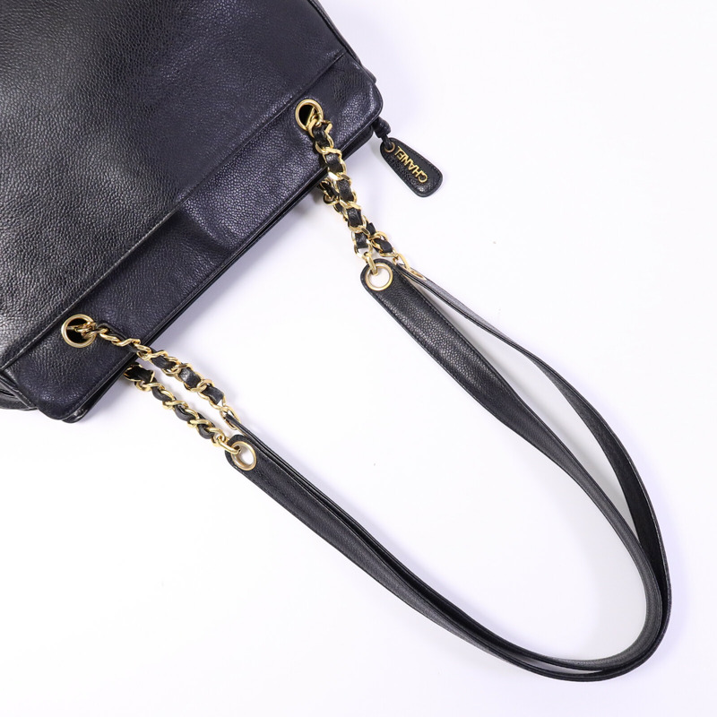 CHANEL 牛皮皮革Vintage Tote Bag肩背袋-8