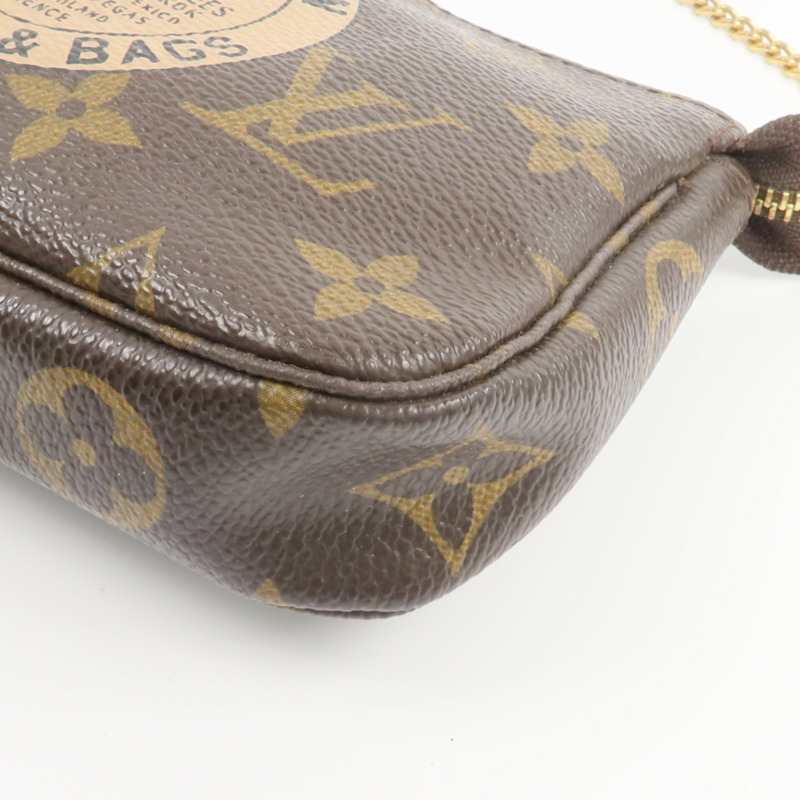 LOUIS VUITTON Monogram Mini Pochette Accessoires手挽袋-10
