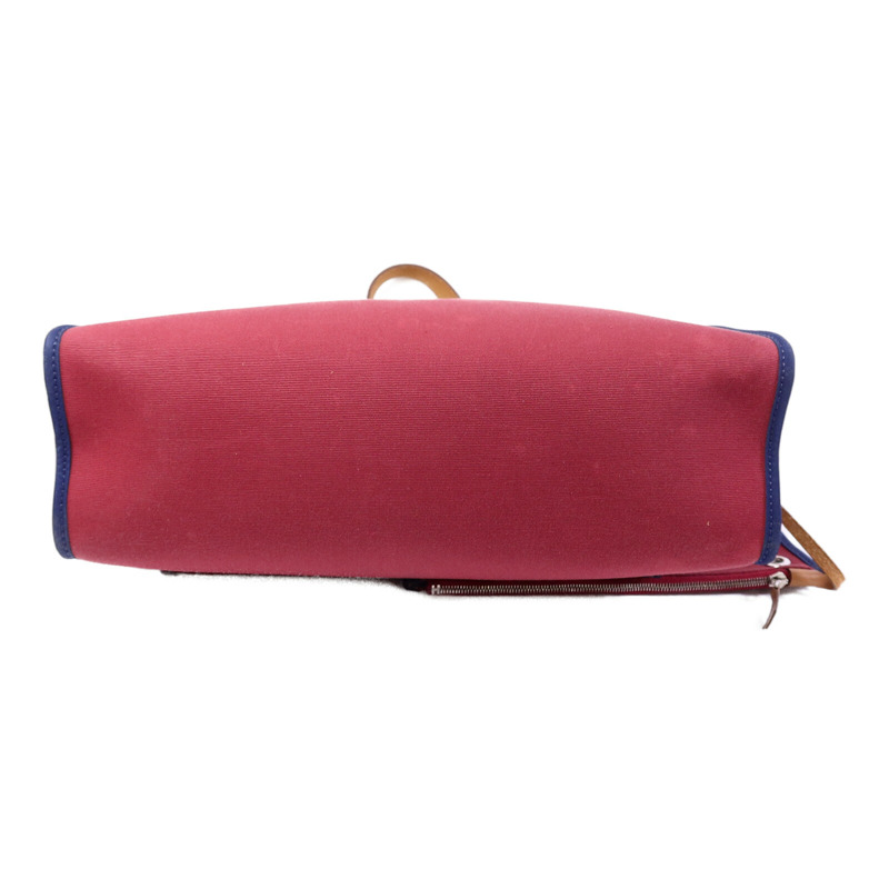 HERMES 帆布Herbag PM手挽肩背兩用袋Rubis/Bleu Saphir-3
