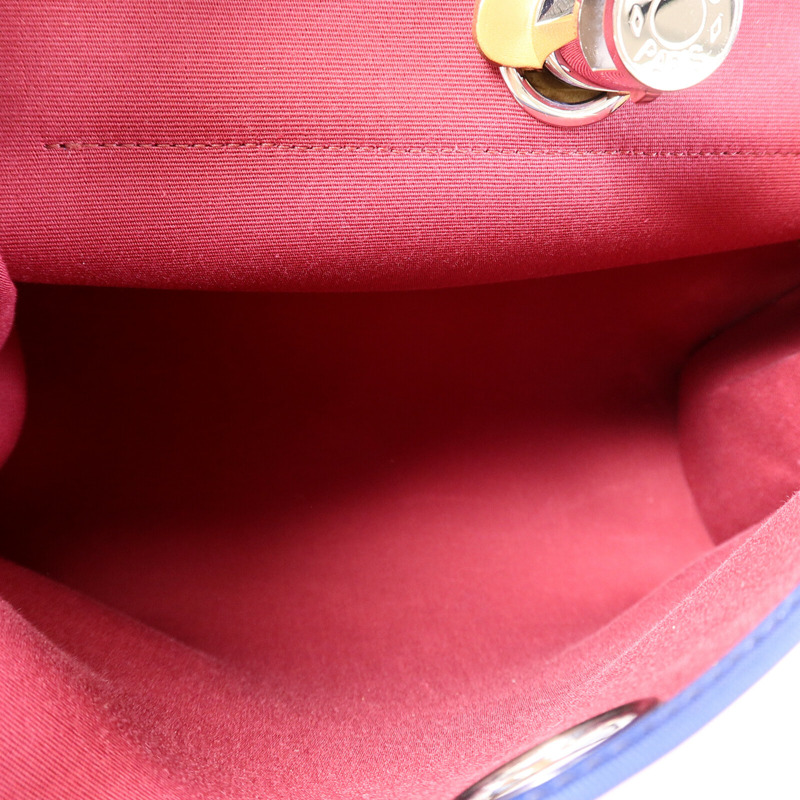 HERMES 帆布Herbag PM手挽肩背兩用袋Rubis/Bleu Saphir-4