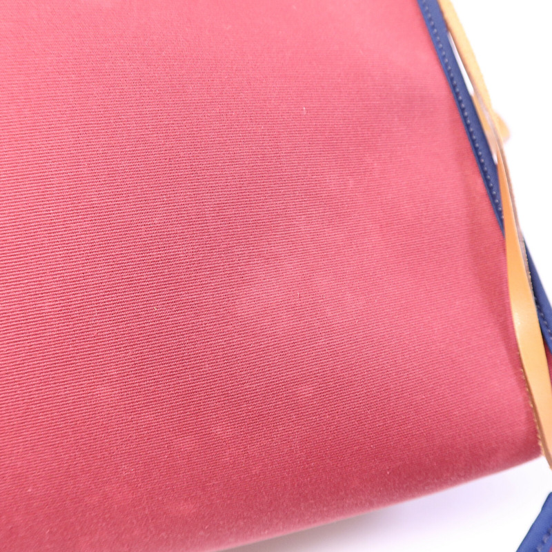 HERMES 帆布Herbag PM手挽肩背兩用袋Rubis/Bleu Saphir-17