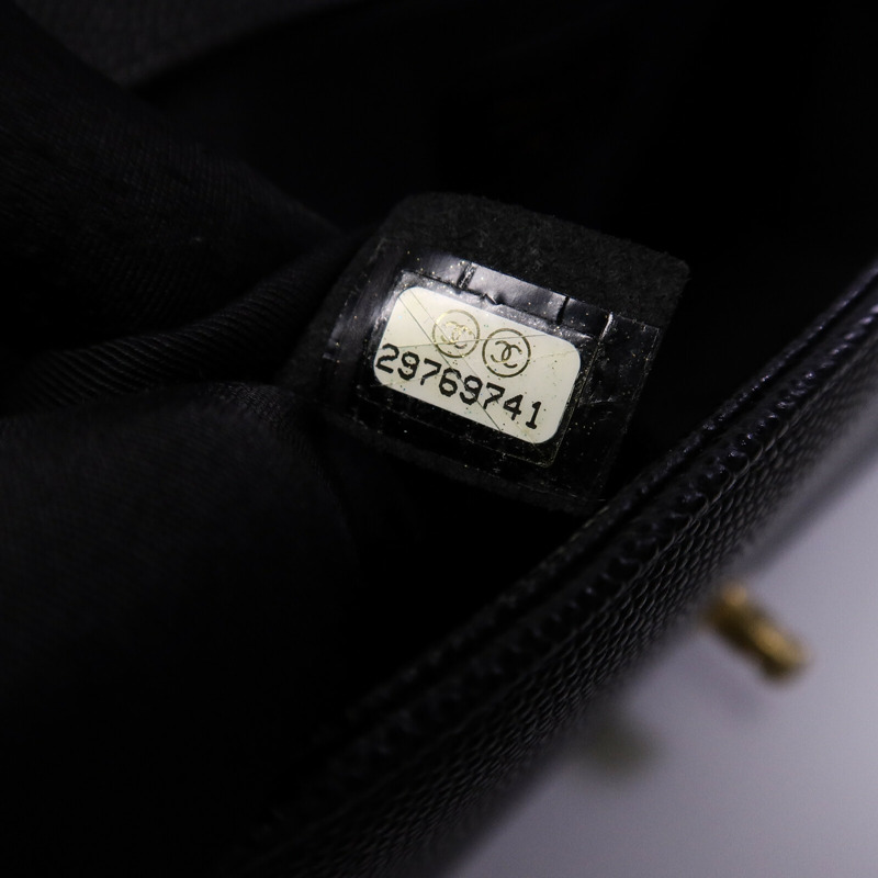 CHANEL 牛皮皮革Boy 25鏈帶肩背袋-6