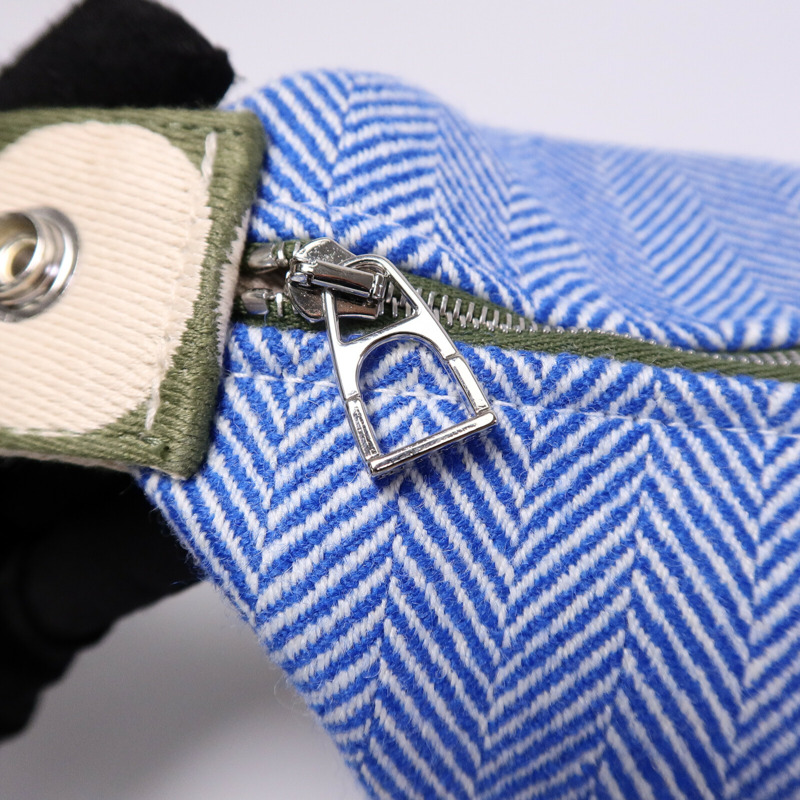 HERMES 帆布Animaux Blocks Case手挽袋-14
