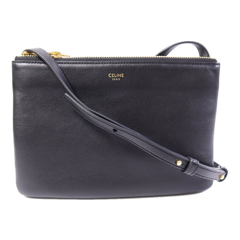 CELINE 牛皮皮革Trio肩背袋