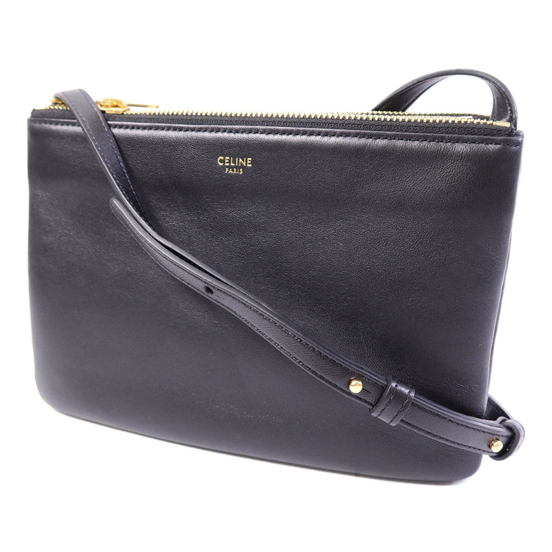 CELINE 牛皮皮革Trio肩背袋-2