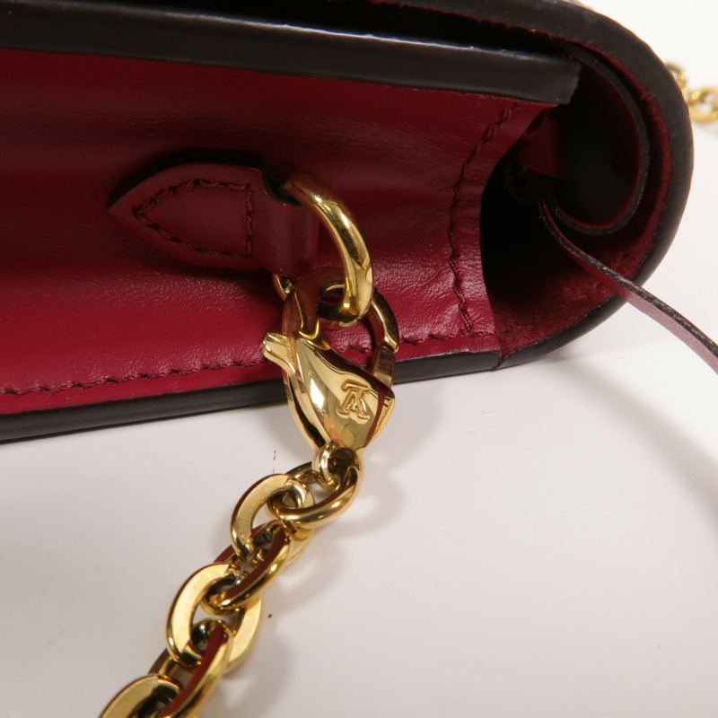 LOUIS VUITTON Monogram Portefeuille Flore金扣鏈帶肩背袋-12