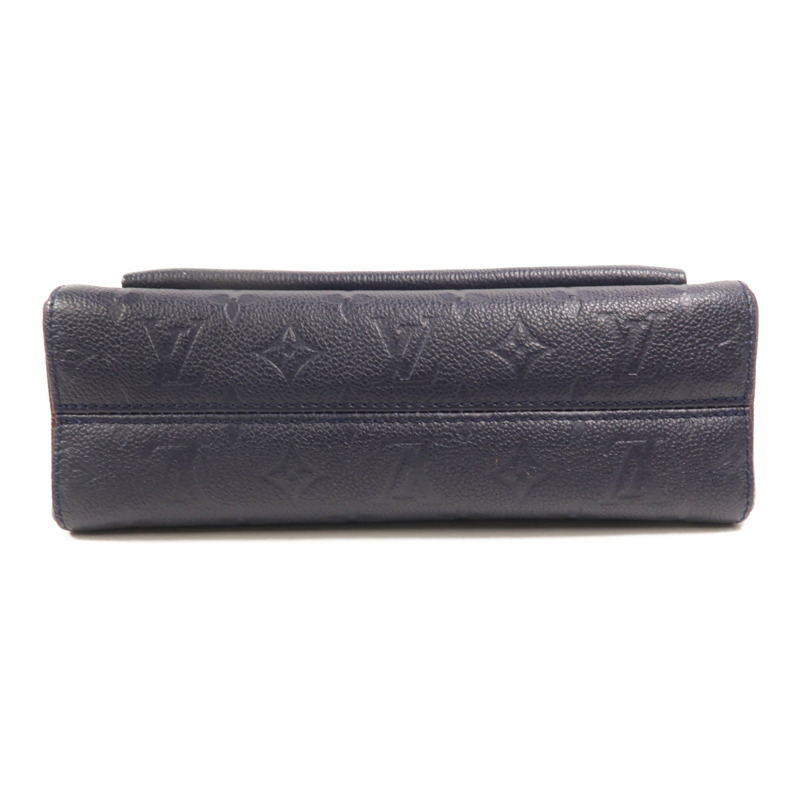 LOUIS VUITTON Monogram Empreinte Vavin PM金扣肩背袋深藍色-3