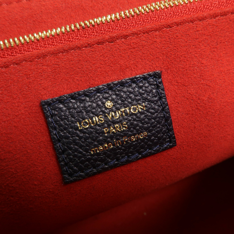 LOUIS VUITTON Monogram Empreinte Vavin PM金扣肩背袋深藍色-5