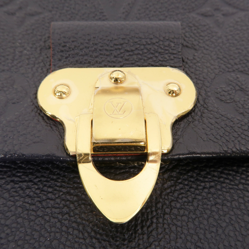 LOUIS VUITTON Monogram Empreinte Vavin PM金扣肩背袋深藍色-9
