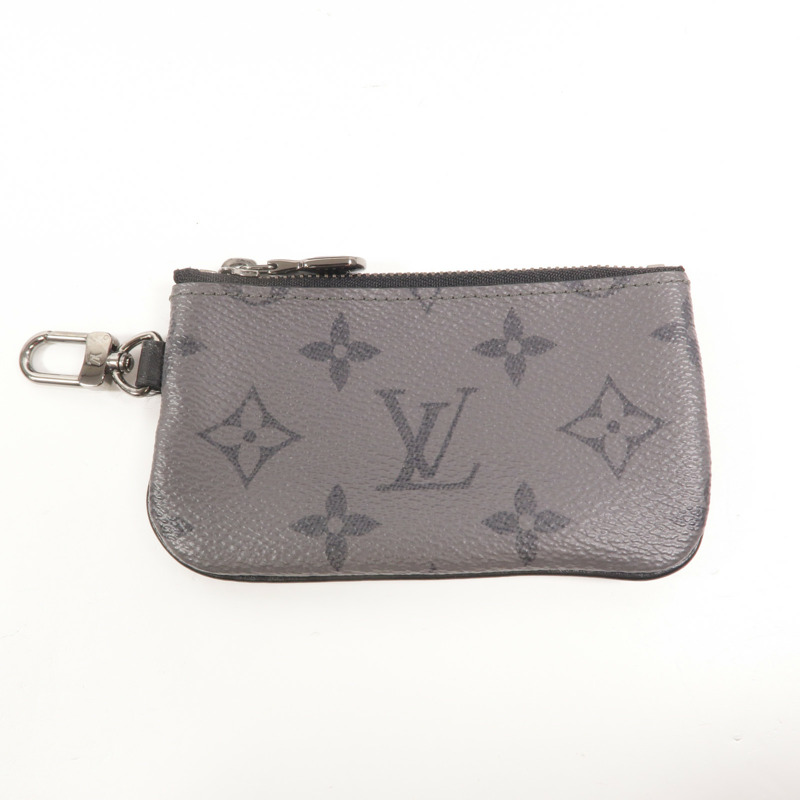 LOUIS VUITTON Monogram Eclipse Reverse Trio Messenger銀扣肩背袋-22