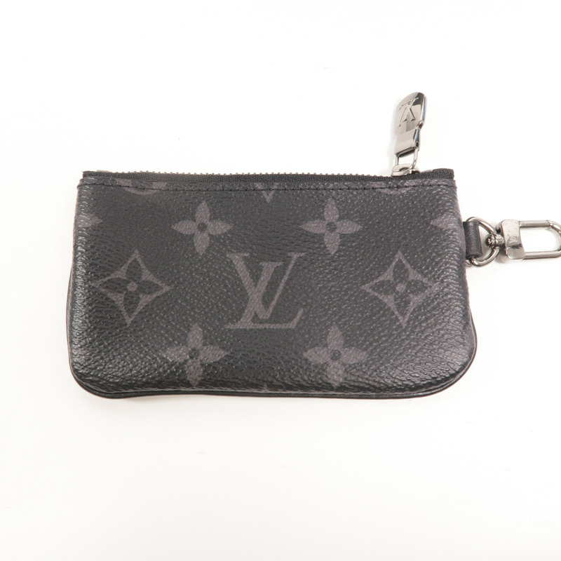 LOUIS VUITTON Monogram Eclipse Reverse Trio Messenger銀扣肩背袋-23