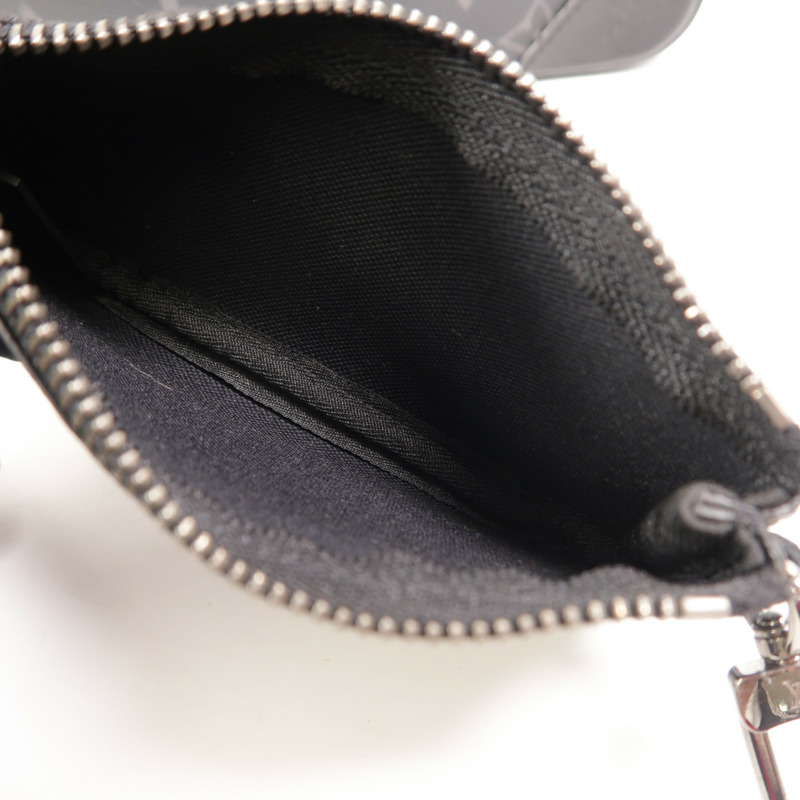 LOUIS VUITTON Monogram Eclipse Reverse Trio Messenger銀扣肩背袋-24