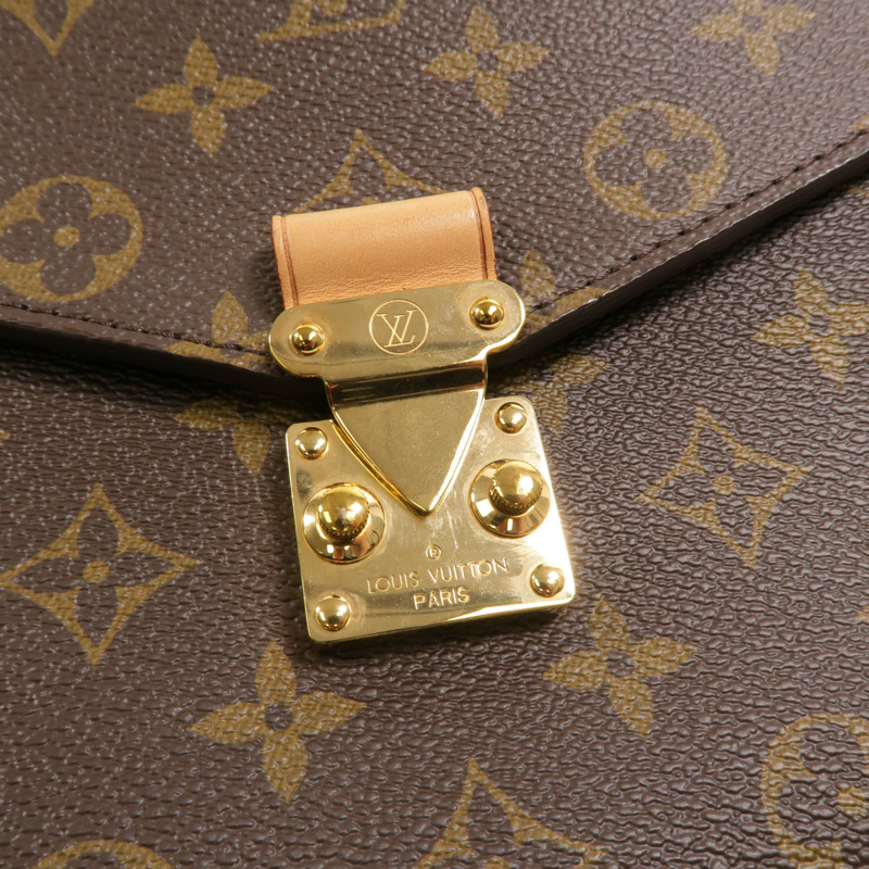 LOUIS VUITTON Monogram Pochette Metis MM金扣手挽肩背兩用袋-9