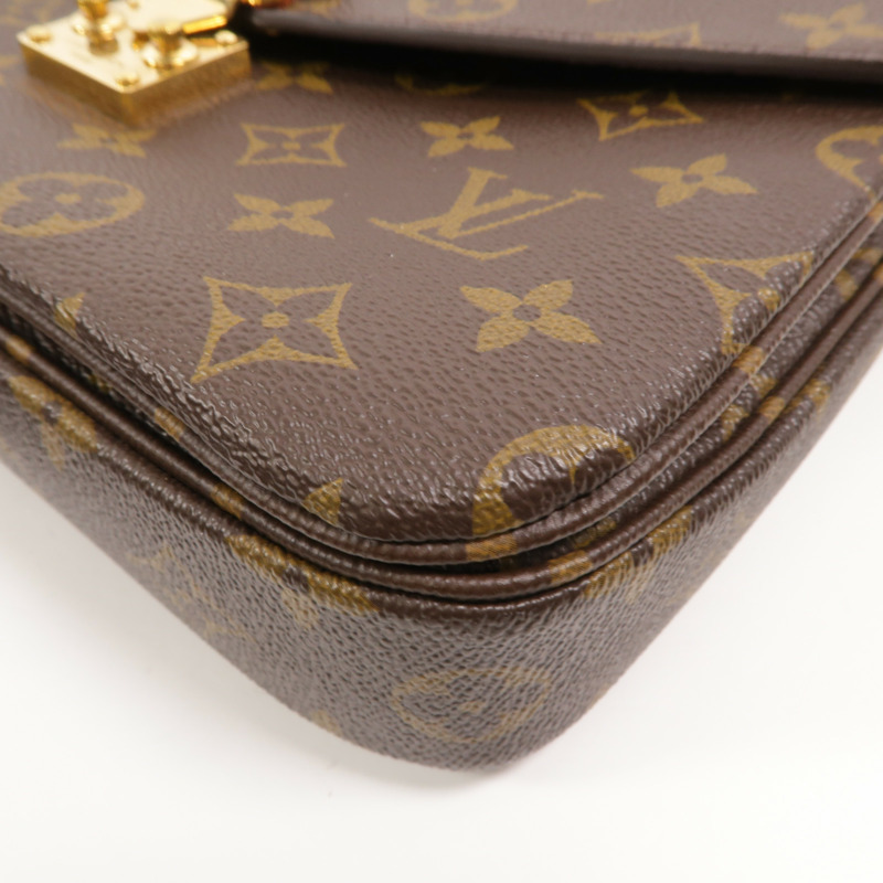 LOUIS VUITTON Monogram Pochette Metis MM金扣手挽肩背兩用袋-10