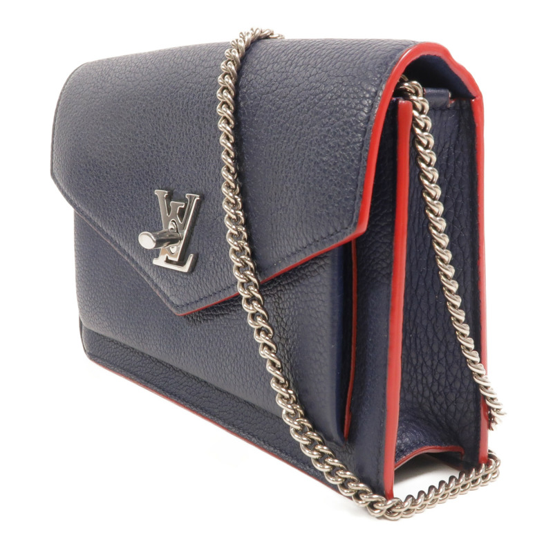 LOUIS VUITTON 牛皮皮革MyLockMe鏈帶肩背袋-2